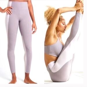 Athleta Elation Color Block Tight - Pink and Neutral XS